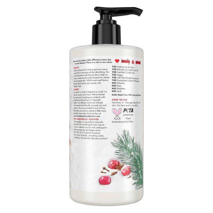 Love Beauty and Planet Joyfully Restored Nordic Berry & Winter Spices Body Lotion - 13.5 Fl Oz
