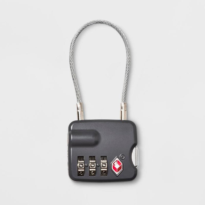 Cable Luggage Lock - Gray - Made by Design