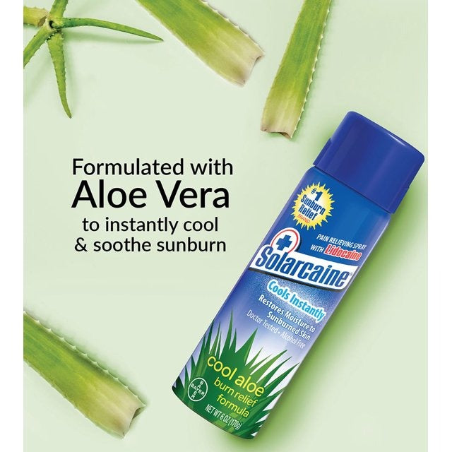 Solarcaine Cool Aloe Burn Relief with Aloe Vera 6 Ounce Spray