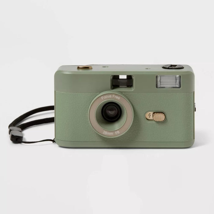Heyday 35mm Camera with Built-in Flash Focus Free Point-and-Shoot - Jade (Green) Open Box