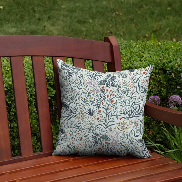 1pk Pistachio Botanical Outdoor Throw Pillows Green - Arden Selections