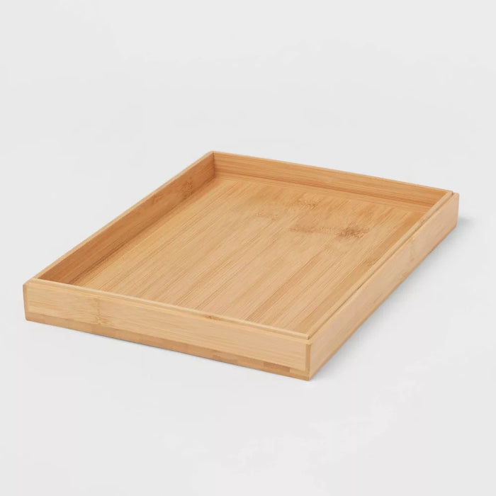 9" x 12" Stackable Bamboo Accessory Jewelry Tray - Brightroom