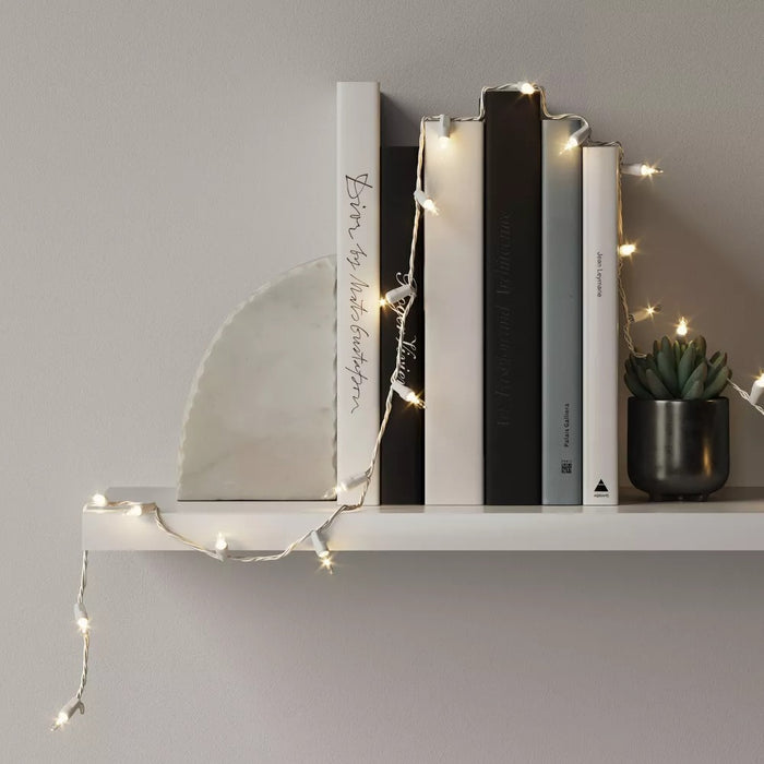 White Cord String Lights Clear - Room Essentials