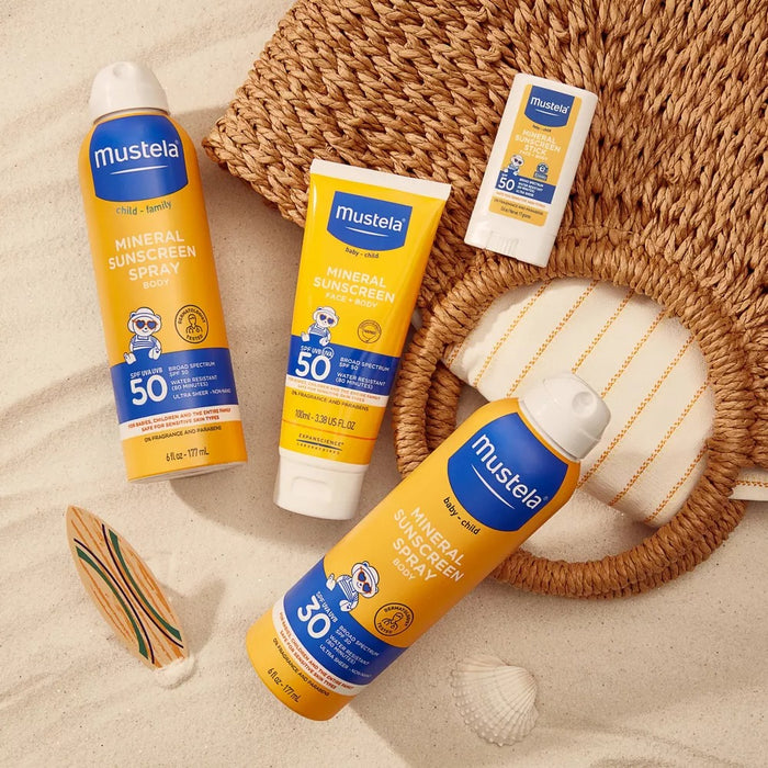 Mustela Mineral Baby Sunscreen Spray - SPF 50 - 6 oz