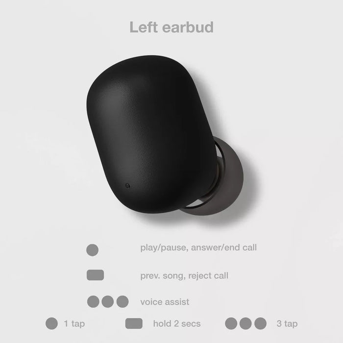 True Wireless Bluetooth Earbuds - heyday Black