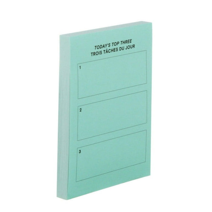 Post-it Brand, Turquoise Top 3 Notes, 3 in x 4 in, 1 Pad/Pack, 100 Sheets/Pad
