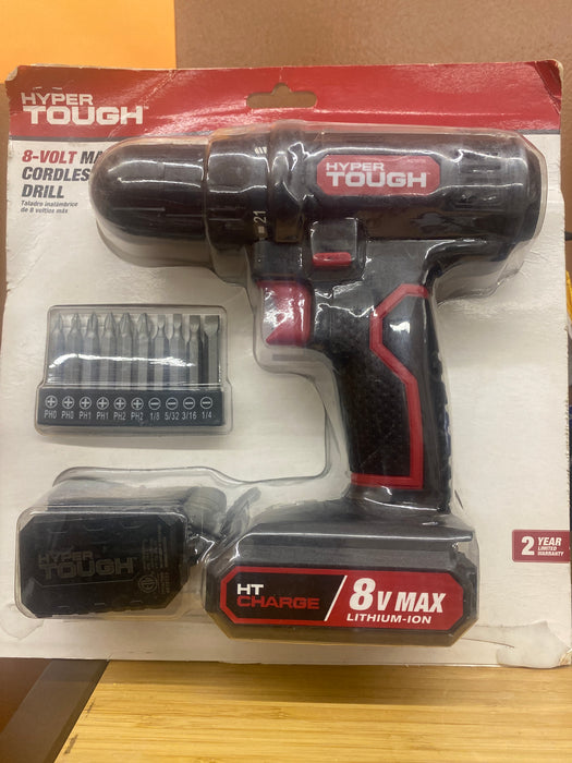 hyper tough 8 Volt max cordless drill