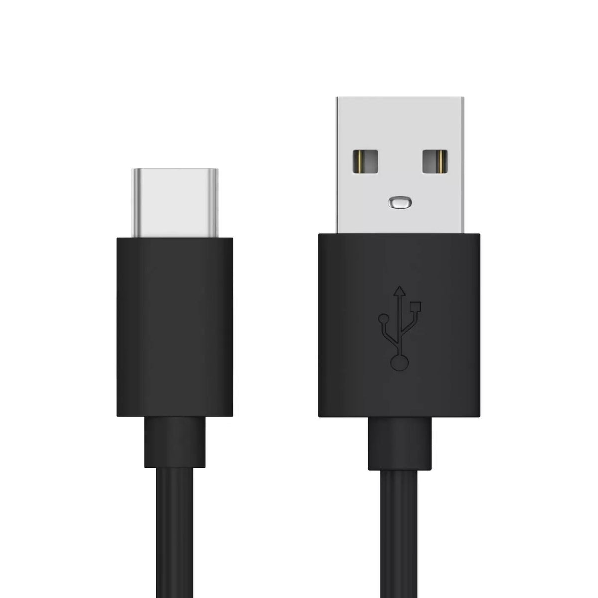 4' USB-C to USB-A Braided Cable - heyday™ Black/White/Gunmetal