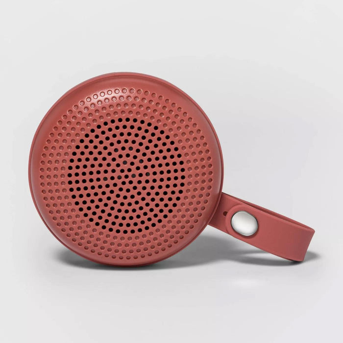 heyday Round Portable Bluetooth Speaker with Loop - Dusty Coral Open Box