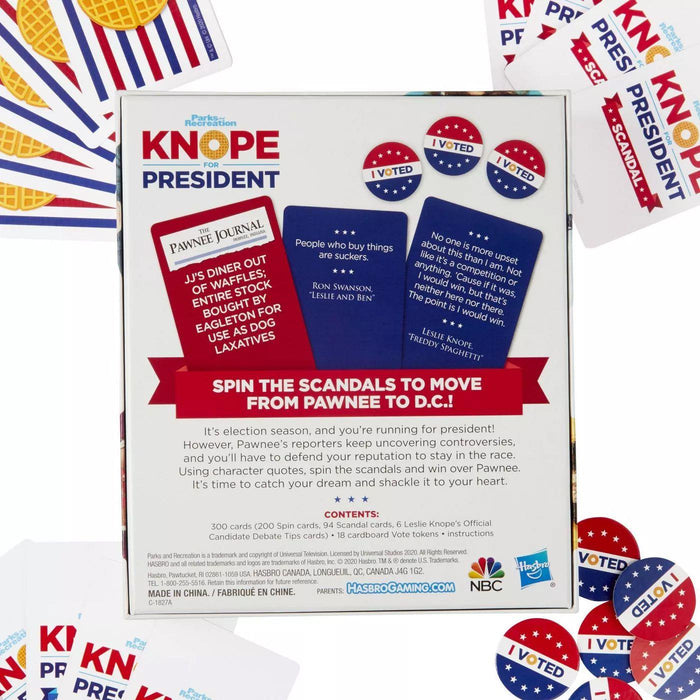 Knope for President Party Card Game, for Parks and Recreation Fans, for Ages 16+