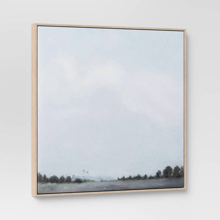 24" X 24" Treeline Framed Canvas - Threshold™