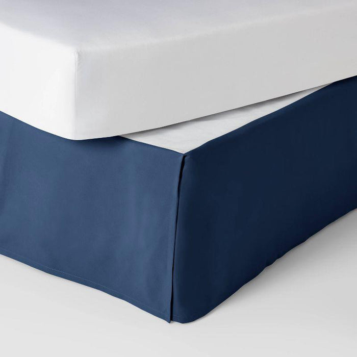 Twin Simple Pleat Bedskirt Navy - Pillowfort