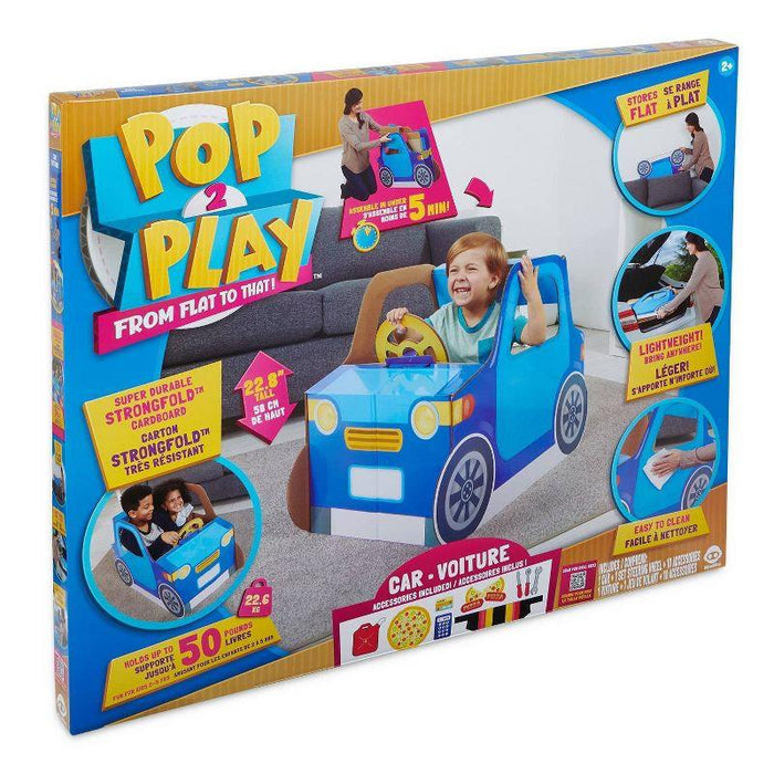 WowWee Pop2Play Blue Car, Playground Structures, and Accessories