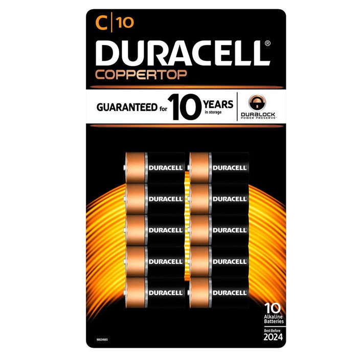 Duracell Coppertop Alkaline C Batteries (10 Pk.)