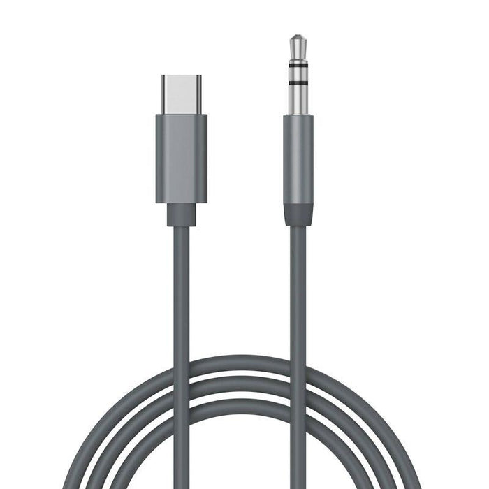 Just Wireless 6' 3.5mm to USB-C Audio Cable - Slate Gray Open Box