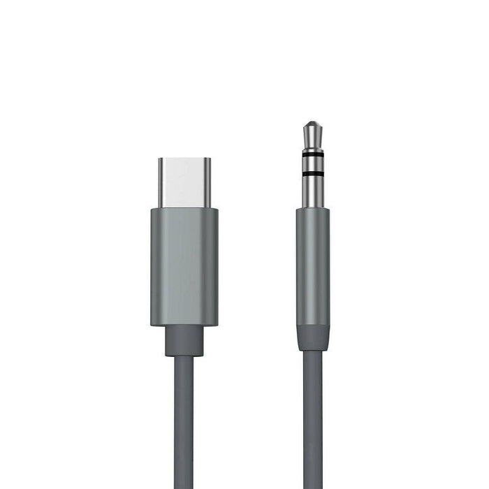 Just Wireless 6' 3.5mm to USB-C Audio Cable - Slate Gray Open Box