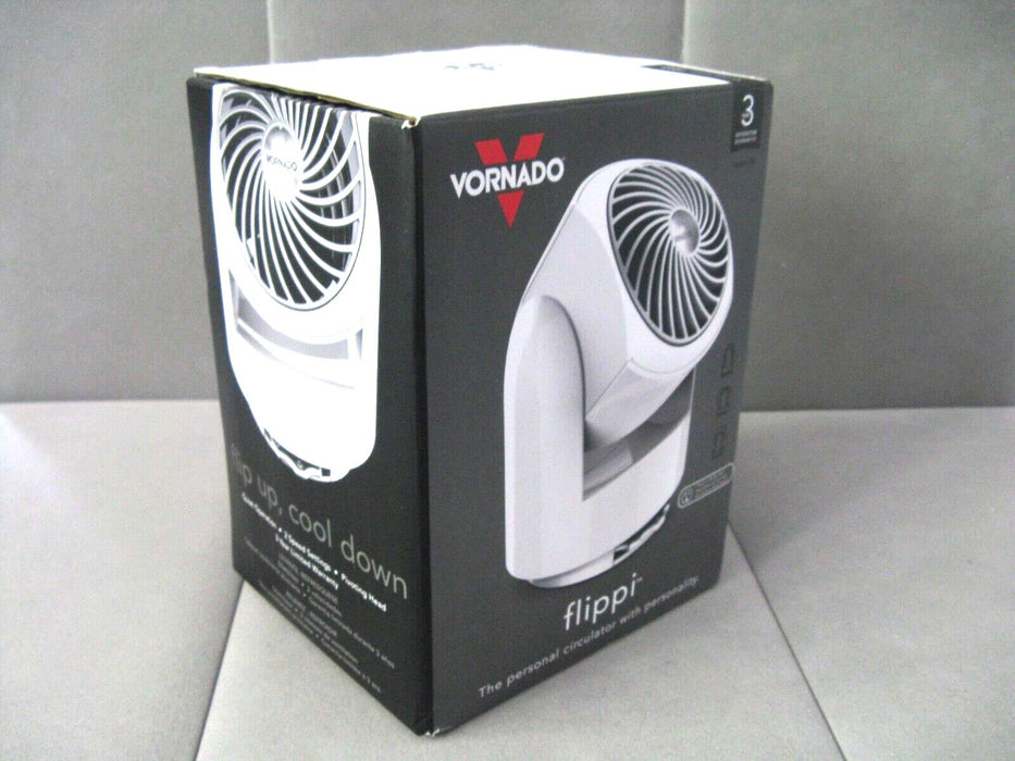 Vornado Flippi V6 Personal Air Circulator Fan Built to Meet U.S. Voltage Requirements White Open Box