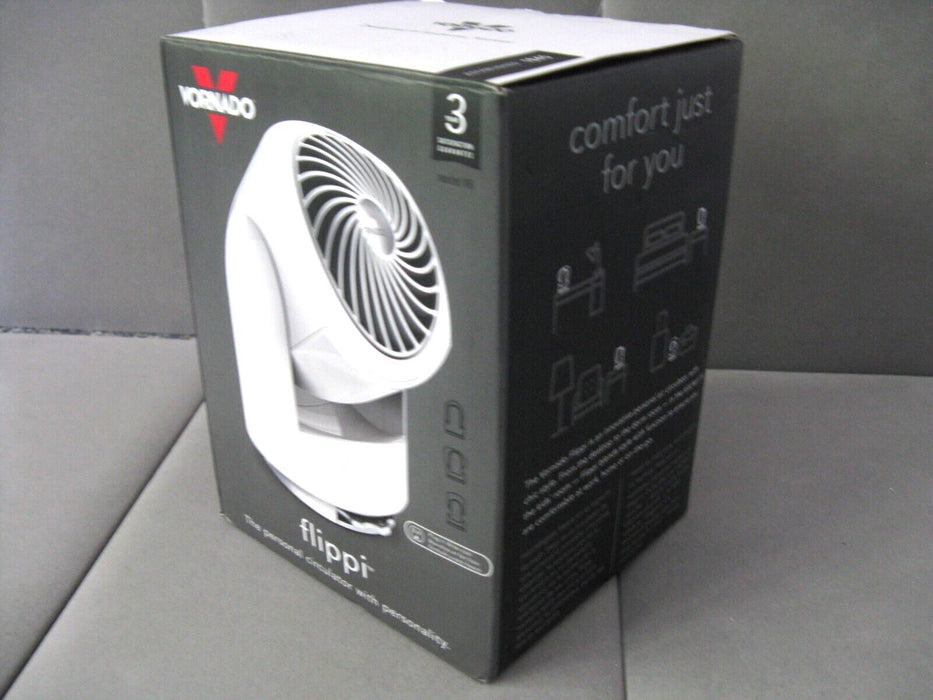 Vornado Flippi V6 Personal Air Circulator Fan Built to Meet U.S. Voltage Requirements White Open Box