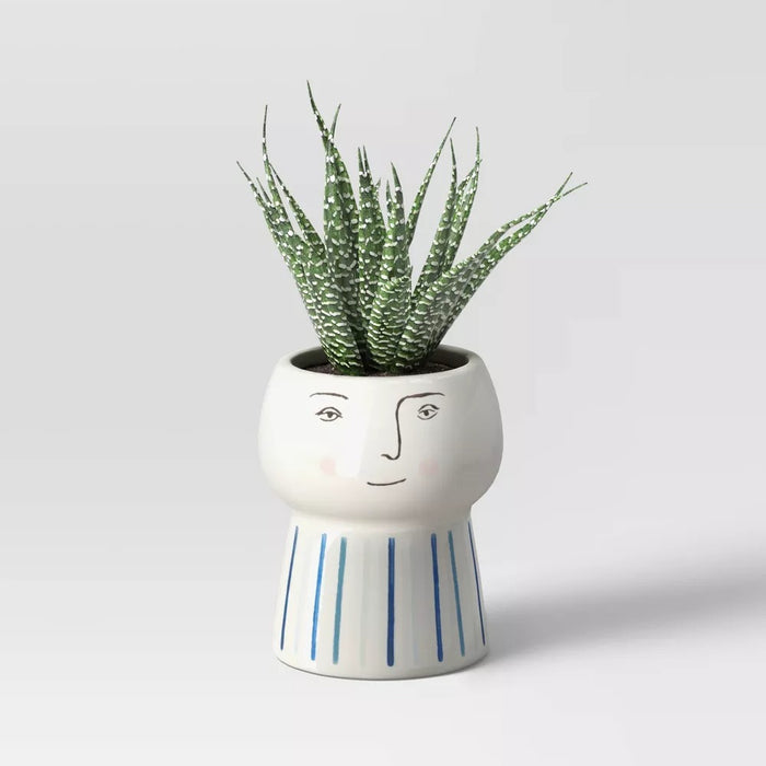 4.25 Outdoor Ceramic Family Planter White - Opalhouse