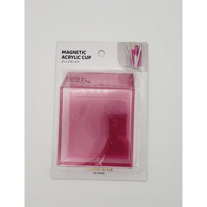 Small Acrylic Locker Cup Pink - U Brands