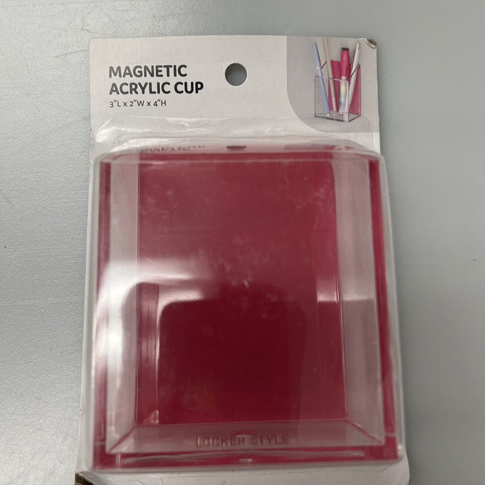 Small Acrylic Locker Cup Pink - U Brands