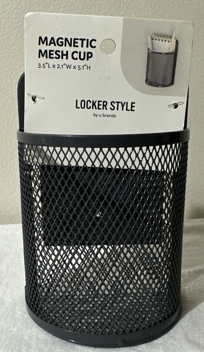 Locker Mesh Cup with Flat Bottom Gray - U Brands