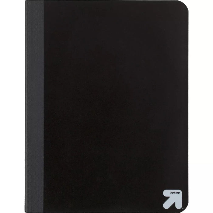 College Ruled Black Composition Notebook - up & up