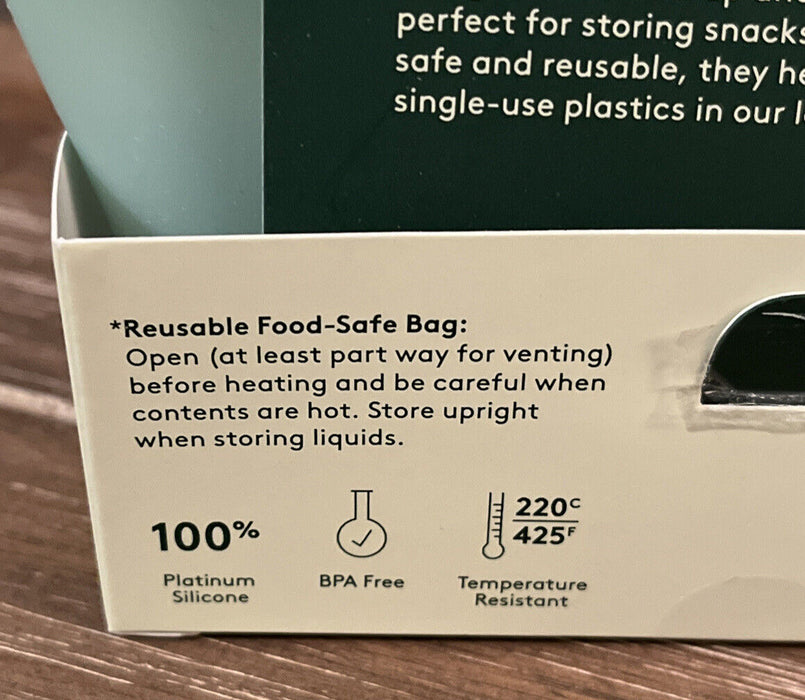Reusable Silicone Food Storage Bag - Snack - Everspring