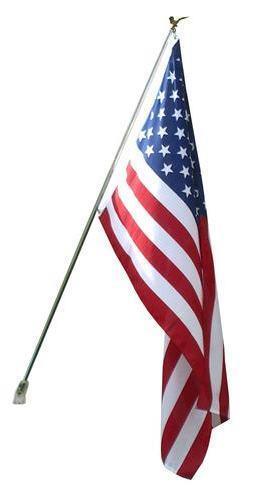 3’x5’ US FLAG POLE KIT 6' Flagpole USA Made American Eagle House Mount Hardware