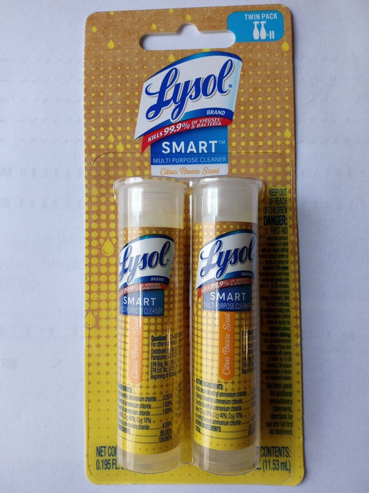 Lysol SMART Multi-Purpose Cleaner Refill Pack, Citrus Breeze Scent, 2 Ct - 0.39 Oz