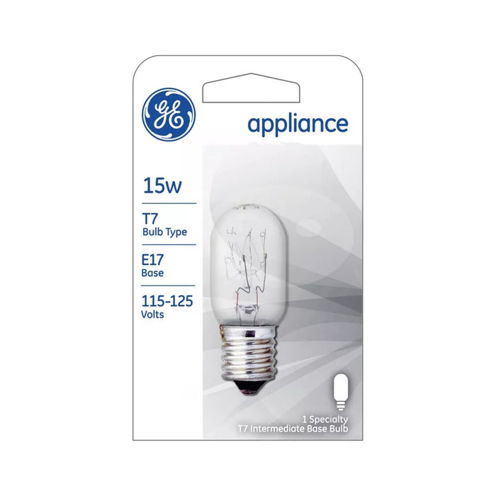 GE 15-Watt Appliance T7 Intermediate E17 Base Light Bulb