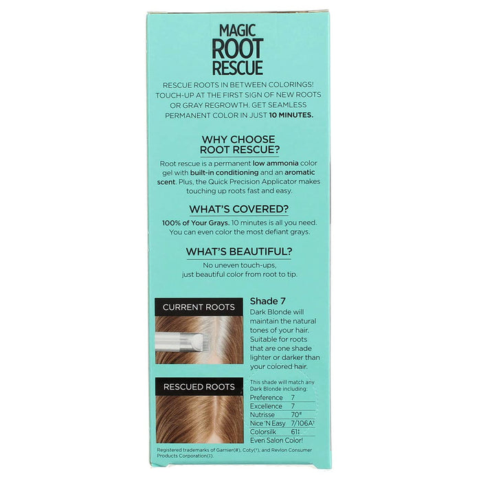 L'Oreal Paris Root Rescue 10 Minute Root Hair Coloring Kit, 7 Dark Blonde - 1 Ct