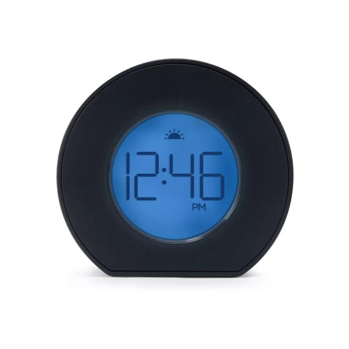 Toc Round Alarm Table Clock Black - Capello