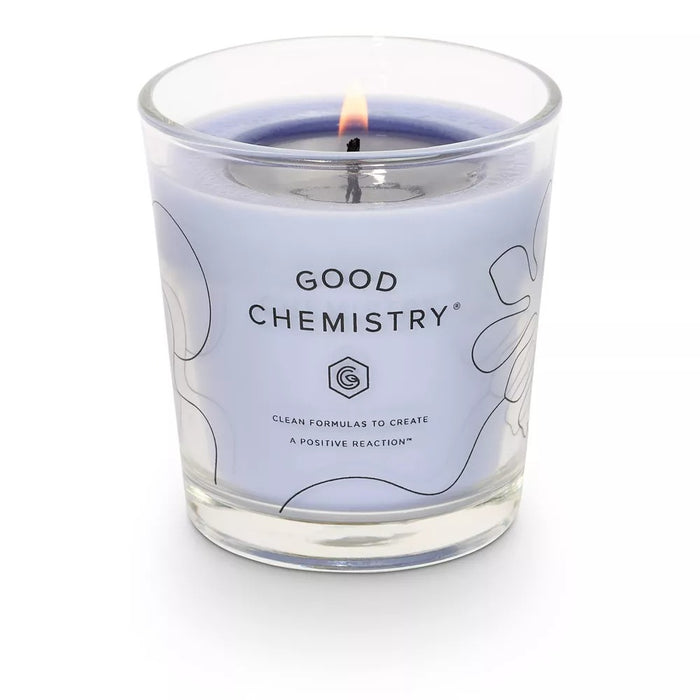 Good Chemistry Refillable Glass Candle Pomelo and Peace Out - 8.3 oz