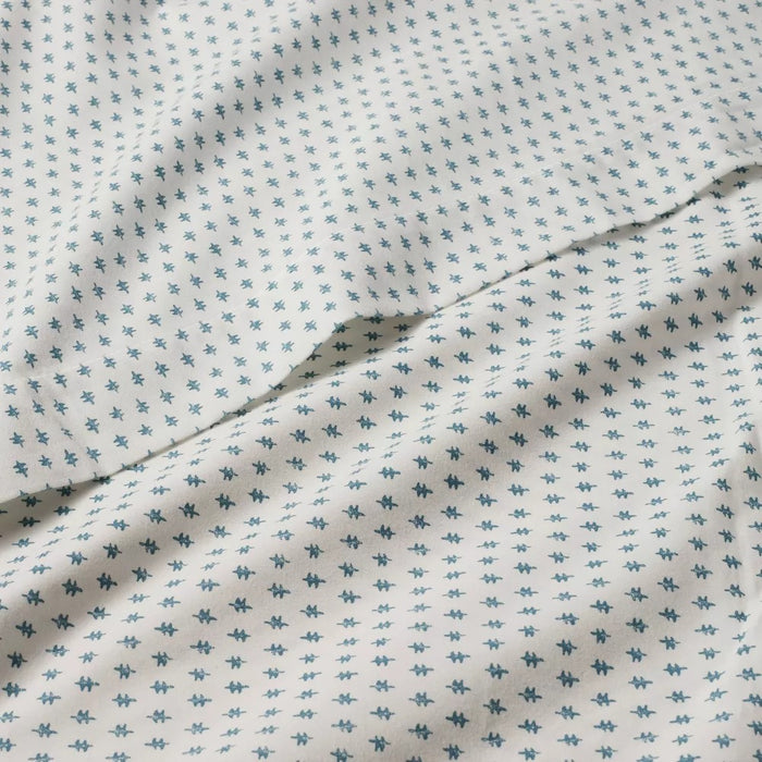 Twin/Twin XL Printed Cotton Percale Sheet Set Teal Dash - Opalhouse™ Designed with Jungalow™