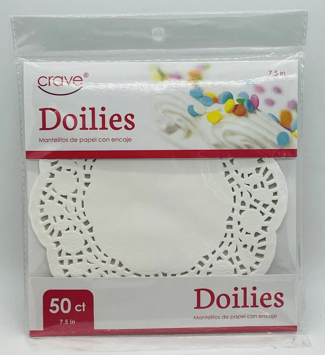 Crave Paper Doilies 7.5" 50 Count