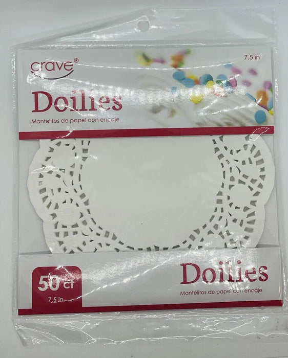 Crave Paper Doilies 7.5" 50 Count
