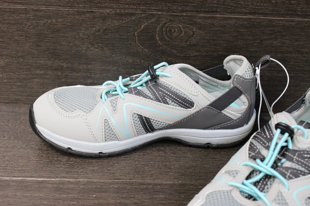 Nevados Ladies Size 6 Cayenne Vent Shoe Sneaker Grey - Teal NEW SHIPS WITHOUT BOX