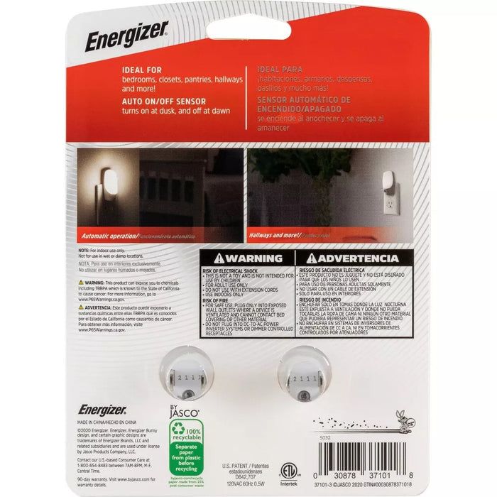 Energizer Automatic LED Night Light 2 Pack