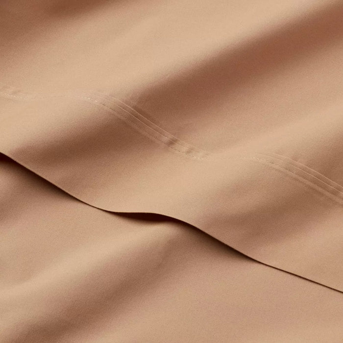 Full 300 Thread Count Ultra Soft Flat Sheet Brown - Threshold™