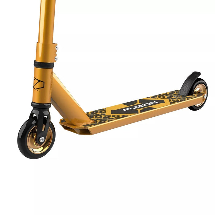 Fuzion Gold Pro X-3 2 Wheel Scooter - Gold
