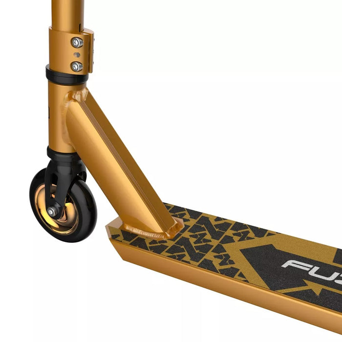 Fuzion Gold Pro X-3 2 Wheel Scooter - Gold