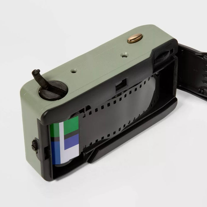 Heyday 35mm Camera with Built-in Flash Focus Free Point-and-Shoot - Jade (Green) Open Box