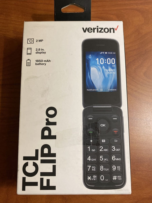 Verizon Prepaid TCL Flip Pro 2.8 In Display Slate Gray - NEW