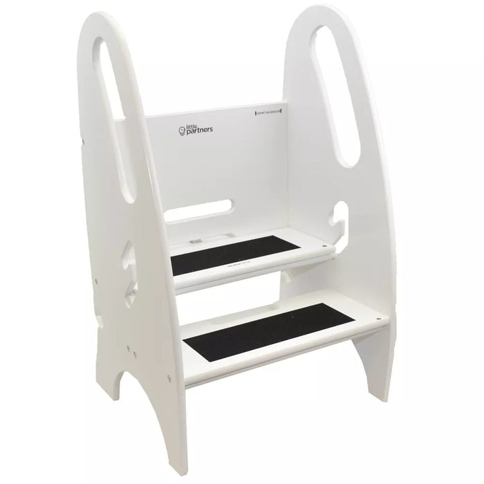 Little Partners 3-in-1 Soft White Growing Step Stool