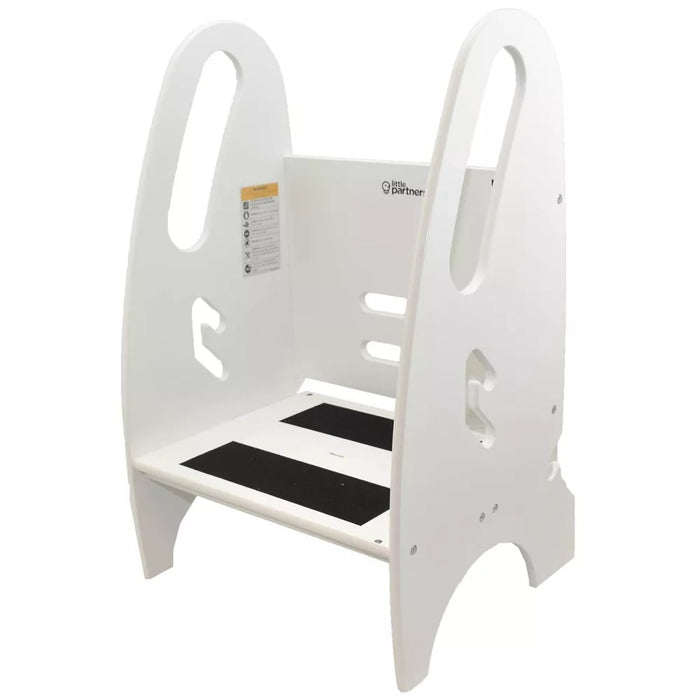 Little Partners 3-in-1 Soft White Growing Step Stool