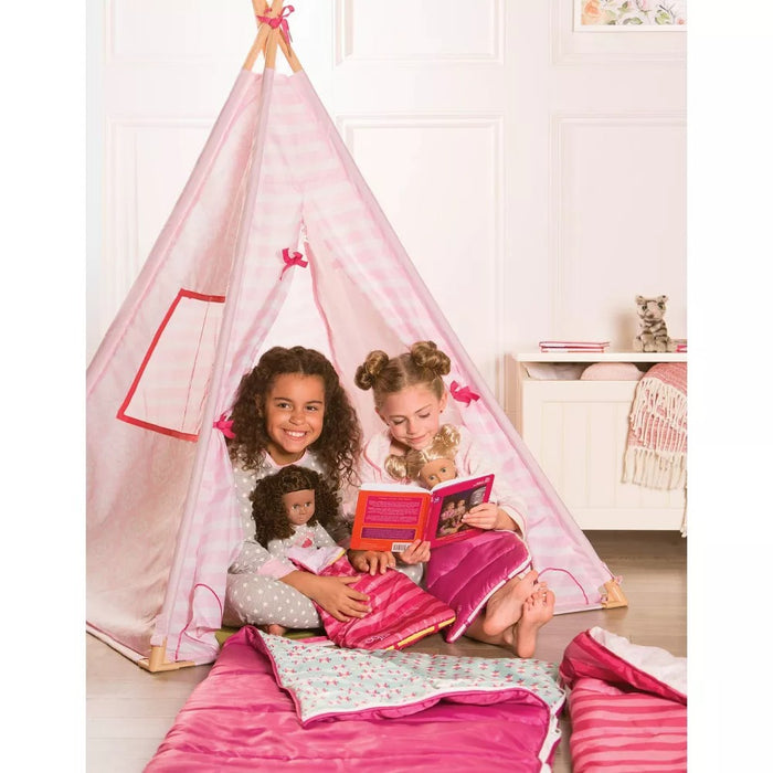 Our Generation Pink Suite Camping Play Tent for Dolls & Kids