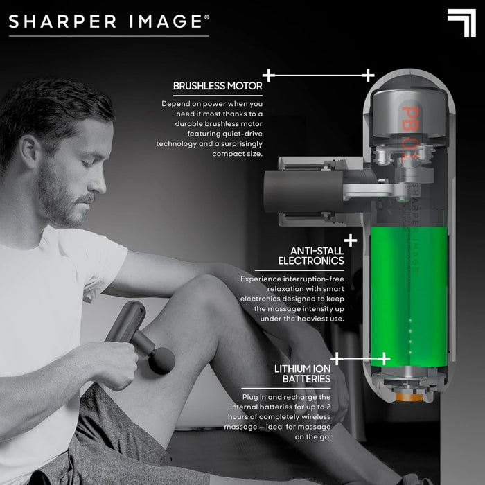 Sharpe Image Powerboost Move Deep Tissue Massager, PP01 Open Box
