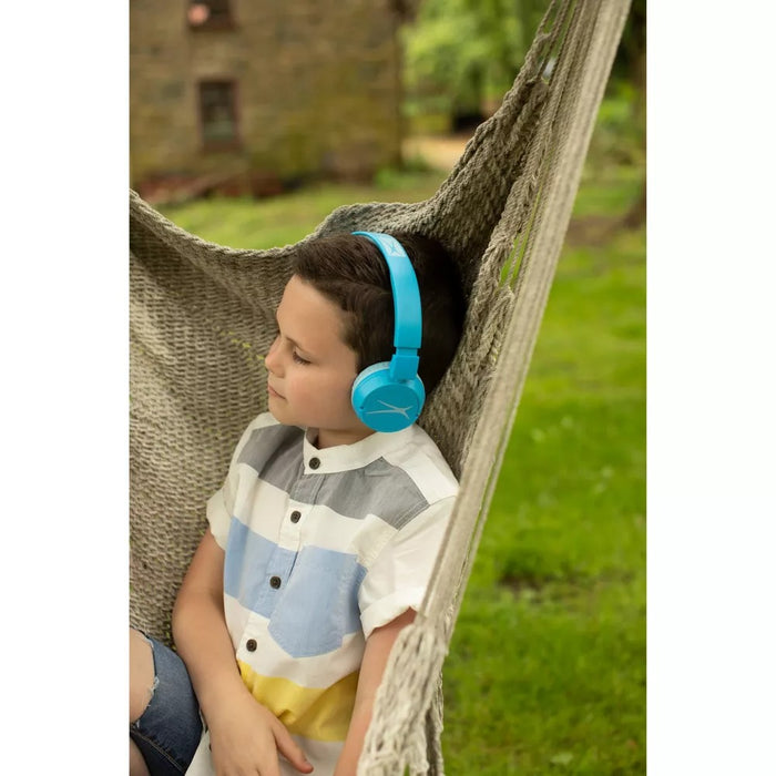 Altec Lansing Kid Safe 2-in-1 Bluetooth Wireless Headphones - Blue (MZX250)