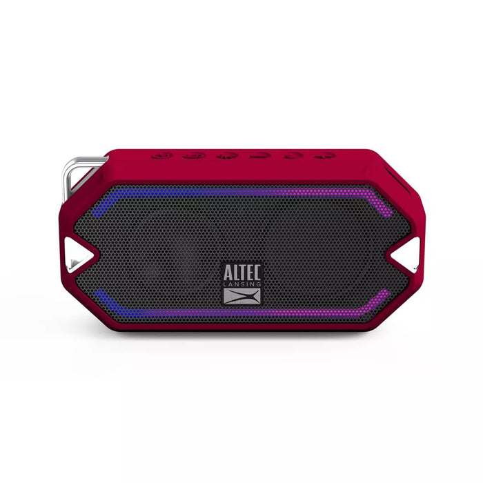 Altec Lansing HydraMini Waterproof Bluetooth Speaker - Torch Red